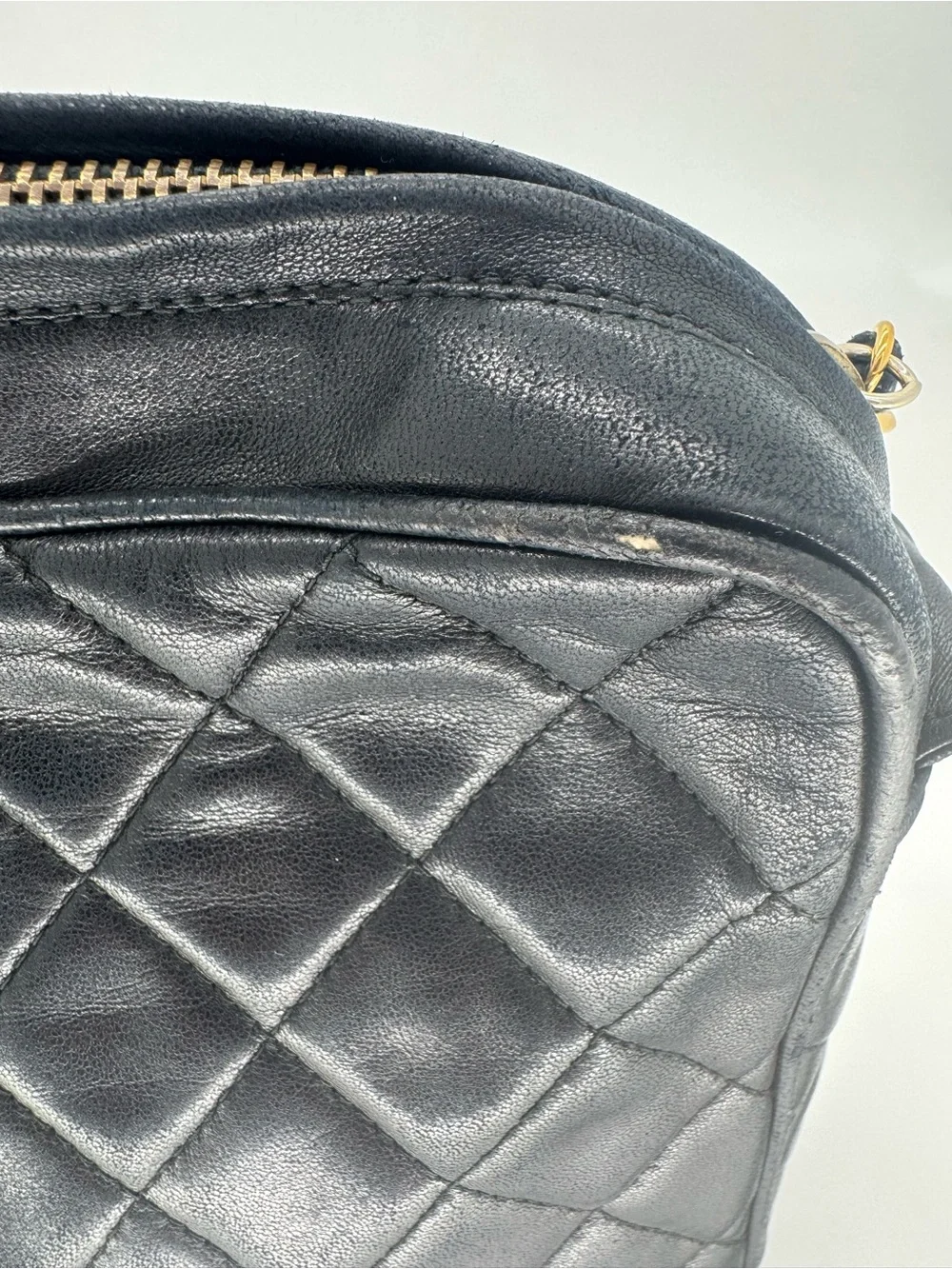 Chanel Series 2 Black Quilted Lambskin Tassel Crossbody Bag